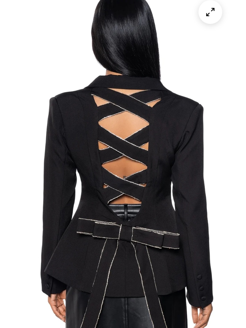 Akira Tinashe Bow Back Blazer
